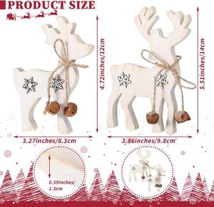 Venta caliente de fábrica decoración rústica de madera de Navidad para el hogar letrero de madera de Navidad mesa de letrero reservada de madera - Product Image 2