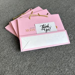 Borsa campione gratuita <span class=keywords><strong>Baby</strong></span> pink confezione regalo di carta personalizzata borse per il trucco cosmetico borsa per la bellezza - Product Image 4