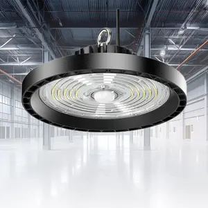 Super Bright 100/150/200W UFO LED High Bay Lights Waterproof Commercial Industrial Market Warehouse Garage Workshop Garage Lamps