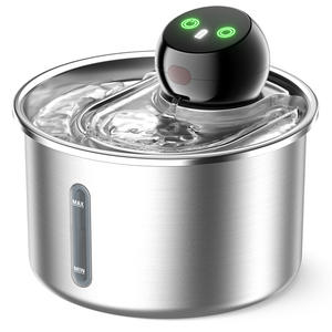 Fontaine à eau automatique intelligente en acier inoxydable pour chats avec design rechargeable et système de filtration détachable - Product Image 2