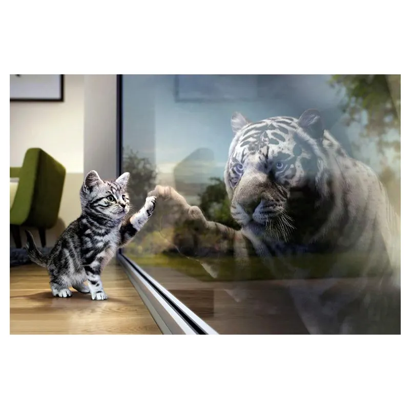 Animal simulado 5d diamante pintura Animal y gato según punto Digital taladro Diy decoración de interiores artesanías