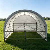 Nouveaux abris préfabriqués portables pour bétail, type arche, en acier, pour animaux, écuries pour bovins et moutons 3*3*2.03m, garantie 3 ans, Kenya Garage