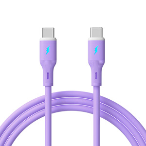 Cable de carga súper rápida de 66W Cable <span class=keywords><strong>USB</strong></span> de silicona 6A Universal para dispositivos Android IP tipo <span class=keywords><strong>C</strong></span> Diseño de logotipo personalizado - Product Image 1
