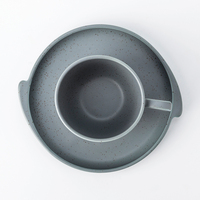 Tasses à café italiennes en porcelaine, verres dentelés, de couleur aléatoire, pour le café