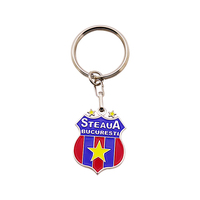 Porte-clés mousqueton en alliage de zinc avec motif personnalisé, émail dur, animaux et anime, imprimé UV, en gros, avec boîte cadeau, promotionnel, vente chaude