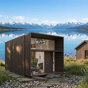 Maisons en bois préfabriquées écologiques, durables, contemporaines, imperméables, alimentées à l'énergie solaire, directement de l'usine, pour la maison, l'hôtel, le bureau - Product Image 1