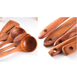 Juego de Utensilios de Cocina de 6 Piezas de Madera de Teca Ecológica Antiadherente - Product Image 5