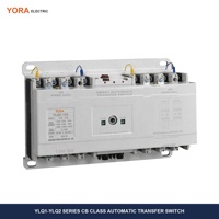 Commutateur de transfert automatique YORA ATS CB Classe 2P 3P 4P 63A 125A 250A 400A 630A 800A pour alimentation secteur, générateur et transfert d'urgence