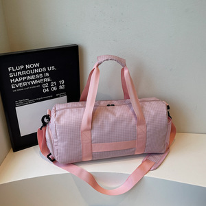 Sac de voyage léger personnalisé avec compartiment à chaussures et poche étanche, sac à fermeture éclair en Oxford tendance - Product Image 5