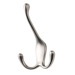 Zinc Alloy <b>Wall</b> Mount Coat <b>Hook</b> Silver For Entryway Door Hat Hanging - Product Image 5