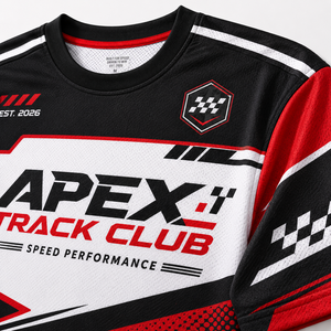 T-shirt graphique Racing Culture à rayures rouges et blanches, style Motorsport, tee-shirt streetwear surdimensionné - Product Image 6