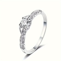 Nouvelle bague de fiançailles, de mariage ou d'anniversaire, style européen et américain, en tungstène, zircon et argent plaqué, luxe léger et unique.