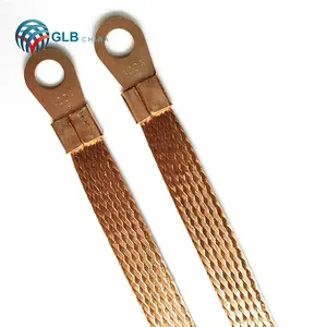 Earth strap Producer Best quality flat copper braided bonding ground strap