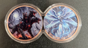 Moneda Doble Personalizada Chivalrous Canine Vs Sky Guardian 999 Cu para Recuerdo de Club de Mascotas - Product Image 3