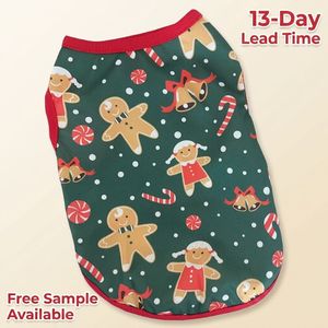 Dog Sweater Acrylic <b>Knit</b> Warm Gingerbread Elk <b>Pattern</b> Holiday Apparel <b>for</b> Small Dogs Cats Winter Wholesale - Product Image 4