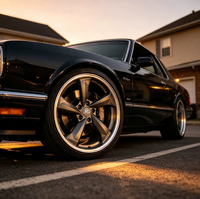 Jantes forgées monobloc JG Brand 6061-T6, finition polie miroir, 5 branches, design concave profond, pour Mustang, Camaro, BMW, AMG