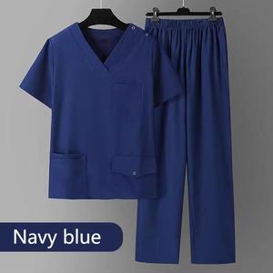 Combinaison de travail à manches courtes, extensible et à séchage rapide pour les salons de beauté, le personnel médical, les procédures chirurgicales, les infirmières, les dentistes, les soins de santé - Product Image 2