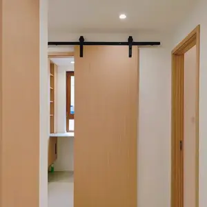 Hot Bán thiết kế hiện đại Barn Door rắn gỗ sồi Barn Door phòng ngủ với phần cứng