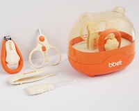 Ensemble de manucure sécurisé pour nouveau-né en gros 4 pièces kit de coupe-ongles pour bébé PP matériel fabricant nouveau kit de coupe-ongles pour bébé