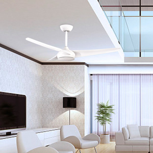 Ventilateur de plafond moderne nordique de 52 pouces avec moteur silencieux en cuivre massif, 3 pales et télécommande, vente en gros - Product Image 1