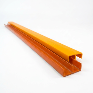 Perfil de PVC en Forma de E para Fijación de Vidrio en Muebles, Marcos de Puertas, Rieles, Soporte de Vidrio de Plástico, Perfil de Extrusión - Product Image 1