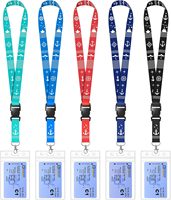 Holder Kartu ID Polyester Custom, Tahan Lama, Modis, dengan Logo Cetak Transfer Termal, Tali Leher Pengait, dan Personalisasi