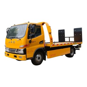 Mini JAC 2 Ton <b>Flatbed</b> Towing <b>Truck</b> 4x2 Slidebed Wrecker for City Road Rescue - Product Image 1
