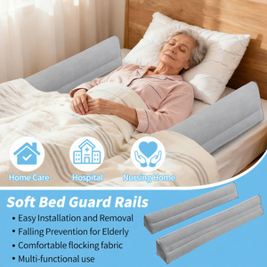 OEM Coussinets de sécurité floqués pour barreaux de lit, coussin de protection <span class=keywords><strong>gonflable</strong></span> pour lit d'hôpital et barrière de lit pour personnes âgées - Product Image 2
