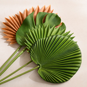 Feuille de palmier artificielle, branche unique, en plastique souple, décoration végétale pour mariage - Product Image 4