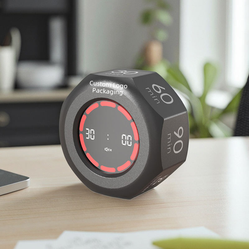 Pomodoro Timer LCD Digital Kitchen Timers Set 3 5 30 90 Minutes Kids Study Cooking Egg Gym Cube Visual Countdown Tomato Timer