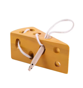 Jouet <span class=keywords><strong>en</strong></span> <span class=keywords><strong>bois</strong></span> <span class=keywords><strong>en</strong></span> forme d'étoile de mer à enfiler, jeu de fil pour enfants d'âge préscolaire - Product Image 5