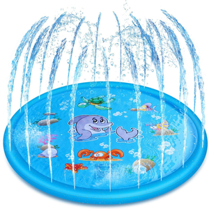 Wholesale New PVC Inflatable Kids <strong>Splash</strong> Pool Water <strong>Splash</strong> <strong>Mat</strong> - Product Image 1
