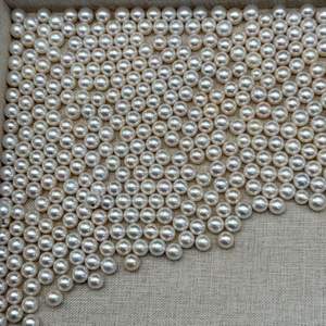 Venta Directa de Fábrica al por Mayor, Perlas de Agua Dulce de 6-7 mm, Fuerte Brillo, Tipo Goteo Tricolor, Casi Impecables, Perlas Sueltas a Bajo Precio - Product Image 3