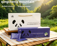 Nouvelle boîte cadeau créative de thé au jasmin mélangé Panda 68g, spécialité du Sichuan, montagne de Qingcheng, boîte cadeau neige