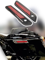Couvertures de loquet de charnière de sacoche de selle en aluminium et plastique ABS 1 an de garantie pour Touring Road Street Glide 2014-2023