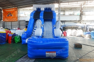 <span class=keywords><strong>Toboggan</strong></span> aquatique <span class=keywords><strong>gonflable</strong></span> pour <span class=keywords><strong>piscine</strong></span> avec séparation sèche et humide - Product Image 6