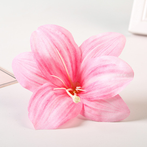 Artificial <strong>Lily</strong> Heads Silk <strong>Lily</strong> Heads <strong>Flower</strong> Heads for Wedding Hanging Hair Accessories DIY Decoration - Product Image 5