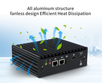 OEM Nano Mini PC N5095 Quad Core 1 * RS232 2 * HD 4 * USB 2 COM X86 Bureau Barebone Client Léger Mini Pc