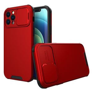 2 en 1 TPU PC casos deslizante cubierta de la Lente de la cámara del teléfono móvil Para funda Para <span class=keywords><strong>Xiaomi</strong></span> Redmi Nota 10 9 9S 8 Pro Max 9A <span class=keywords><strong>9C</strong></span> - Product Image 1