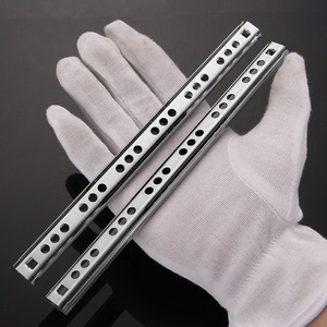 Hiện đại 0.7 inch rộng kim loại ngăn kéo <span class=keywords><strong>slide</strong></span> mang được trang bị hai chiều trượt theo dõi đường sắt cho mịn trượt trong nhà bếp tủ ăn - Product Image 5