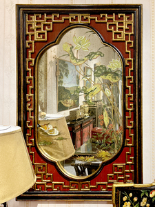 Yips LD-2210-2123 Handmade Antique-look Handpainted Mid Century Modern <strong>Square</strong> Wood <strong>Mirror</strong> 80x126CM Birthday Home Hotel Furniture - Product Image 2