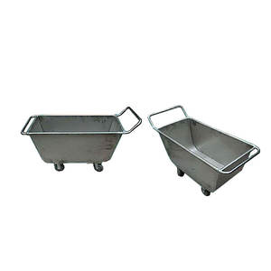 가축 및 돼지용 사료 트럭 닭 농장 사료용 스테인리스 스틸 사료 트럭 트롤리 - Product Image 3