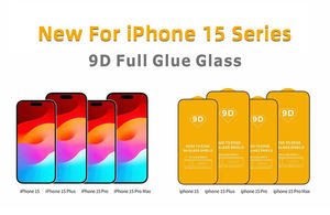 Iphone 15 प्लस प्रो मैक्स 9 डी सिल्क स्क्रीन एंटी-ड्रॉप और एंटी स्क्रैम फिल्म पूर्ण सेट स्क्रीन प्रोटेक्टर - Product Image 3