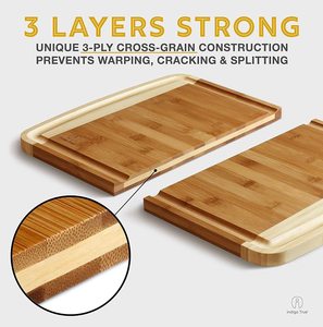 Placa amassada de bambu para cozinha, placa para servir alimentos de bambu premium, amostra grátis, serviço de envio de porta, novo, 2023 - Product Image 4