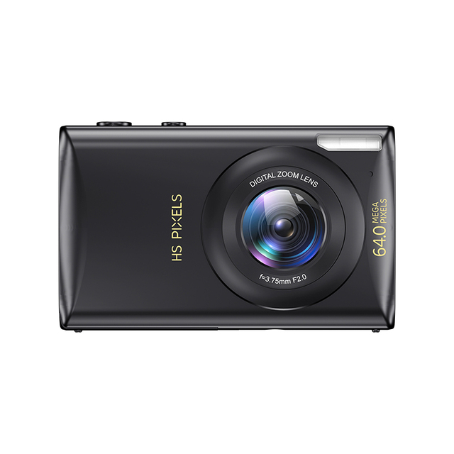 Retro Black 4K Vloging Recorder 18X Digital Zoom Digital Photo Camera for Student Teens Gift