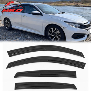 สำหรับ Honda Civic 16-21 Sedan ชุดบังแดดหน้าต่างสไตล์ Mugen 4 ชิ้น แบบติดเทป - Product Image 1