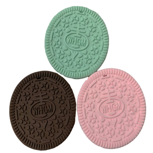 Boy and Girls Silicone Baby Chewing Pretend Biscuit Teether Toys for Teething Autism Biting ADHD SPD Sensory <strong>Chew</strong> <strong>Necklace</strong> - Product Image 2