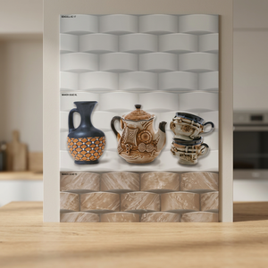 Azulejos de Pared de Cerámica Brillante de 300x600 mm con Textura de Ladrillo para Baño, Pasillo y Uso en Exteriores - Superficie Antideslizante - Product Image 3