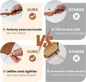 سكين خبز خشبي بالجملة، أداة لتقطيع الخبز المنزلي بسهولة، شفرة لتقطيع الخبز لأدوات الخبز - Product Image 3