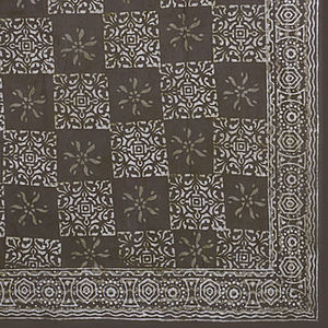 Handmade Cotton Bedsheet Dabu Print Hand Block Printed Geometric Pattern Soft Durable Home Bedding - Product Image 1